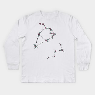 Cassiopeia and Cepheus Constellations Kids Long Sleeve T-Shirt